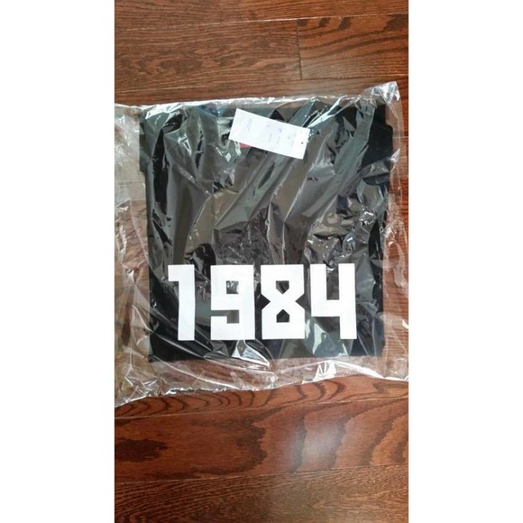 Gosha Rubchinskiy 1984 Logo T-shirt Tee BLACK TEXT Cotton DSM S/S 16 Russian tee - Picture 2 of 4